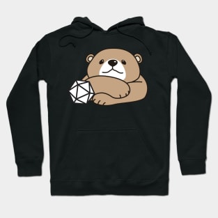 Cute Bear with Polyhedral D20 Dice Hoodie